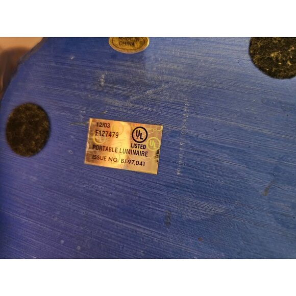 Blue Dolphin Rain Lamp Dripping Oil Ocean Wave Light Working Retro Decor Vintage - Picture 12 of 12